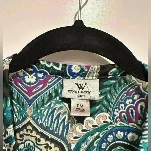 Worthington Teal/Blue Womens Size PM - Picture 4 of 4